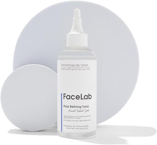 FaceLab pore refining tonic with backdrop