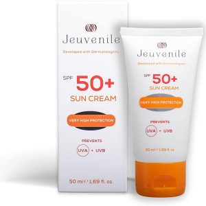 SPF 50+ with packaging