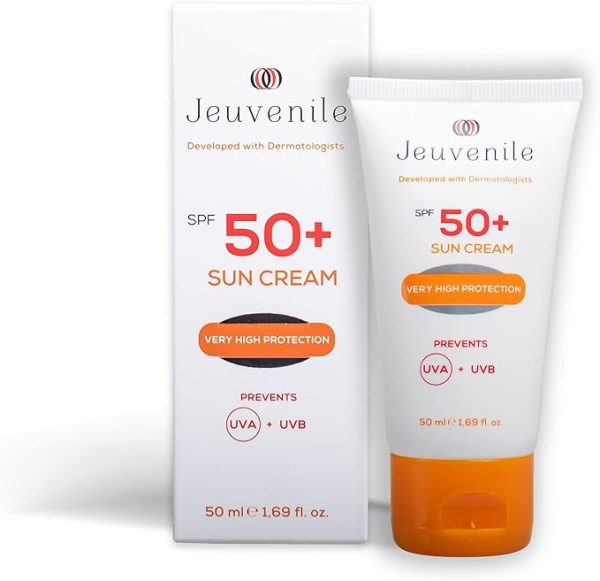 SPF 50+ with packaging