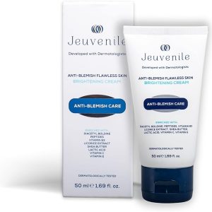 Anti-blemish cream with packaging