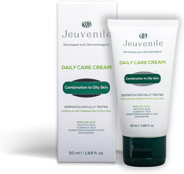 Daily care cream with packaging