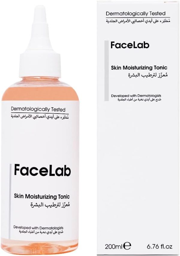 FaceLab skin moisturizing tonic with packaging